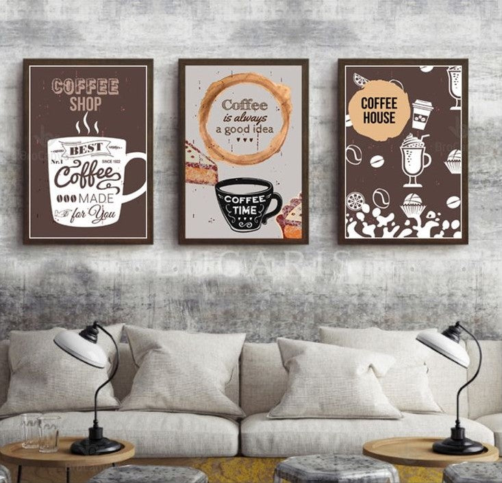 Tranh Canvas Cafe Decor Quán Cà Phê Cổ Điển CF-003