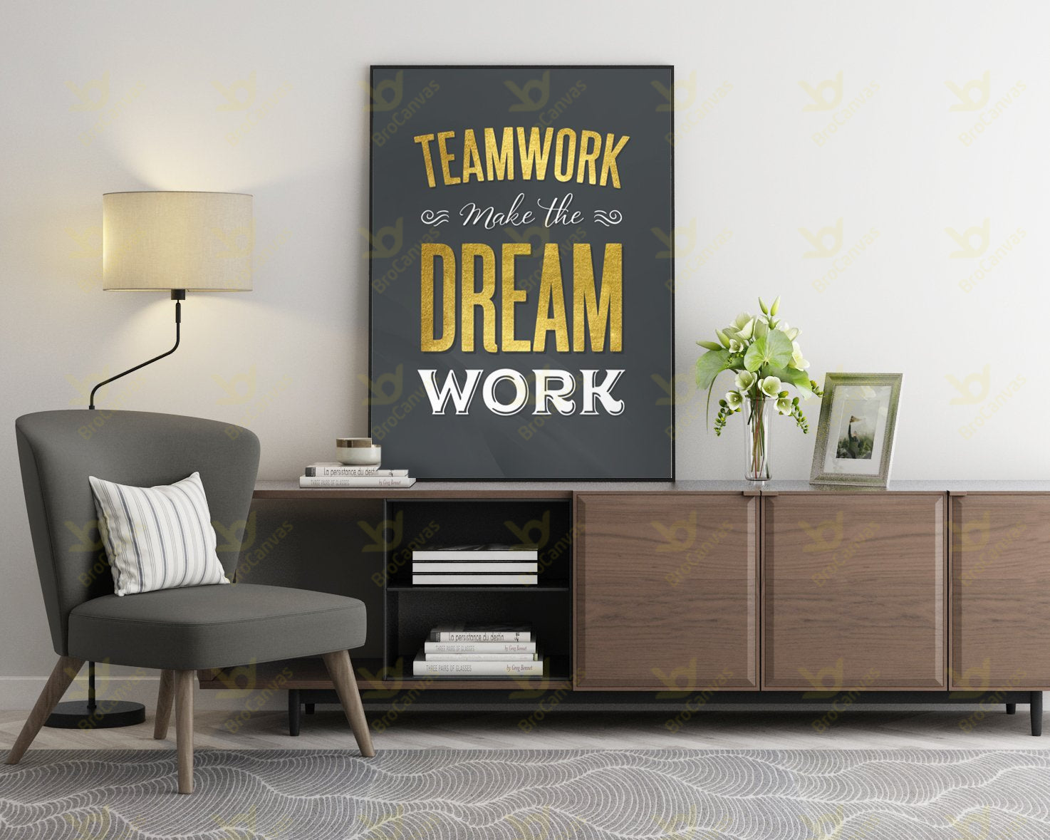 vph5410 tranh slogan teamwork make the dream work.jpg