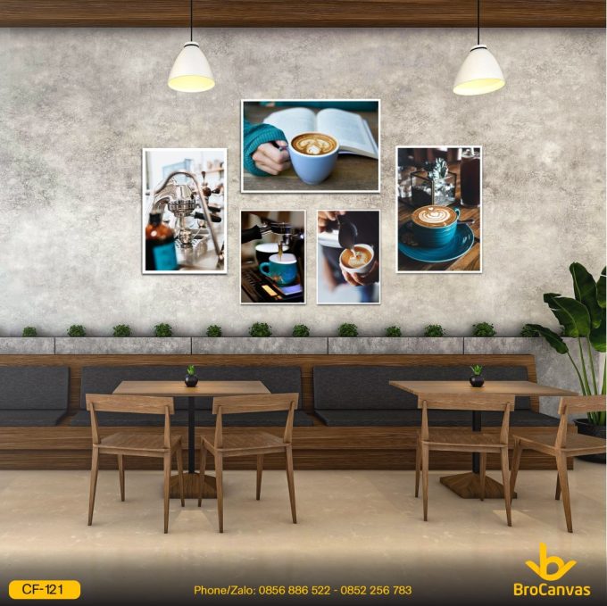 Tranh Canvas Cafe Máy Xay Cafe CF 121