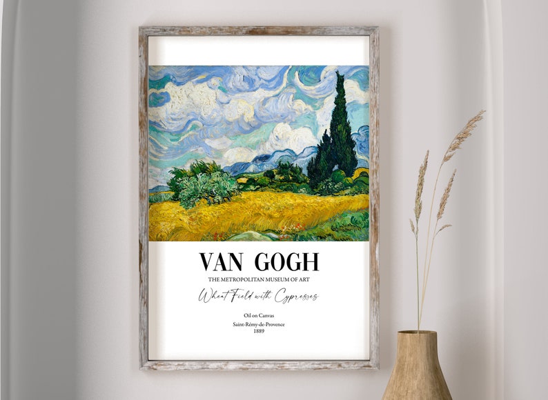 Boho Art Set Of 5 Prints Bundle, Wall Decor, Matisse Printable, Van Gogh, Kandinsky, Klimt, Monet (3)