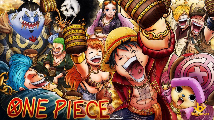 Hình hình ảnh One Piece Hải Tặc Mũ Rơm Mở Tiệc