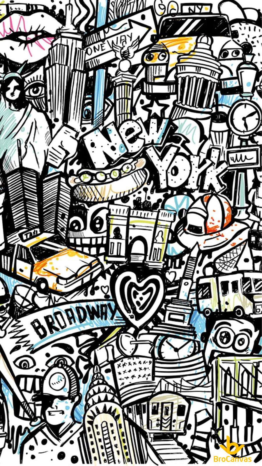 vẽ doodle thành phố