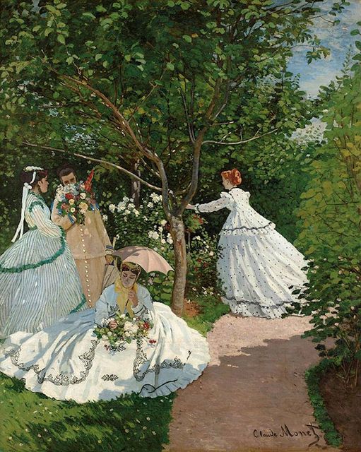 “những cô gái trong khu vườn” (1866)