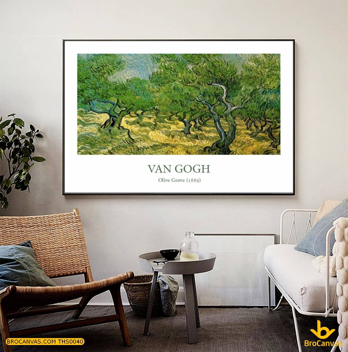 THS0040 Tranh Họa Sĩ Van Gogh Bức Tranh Olive Grove
