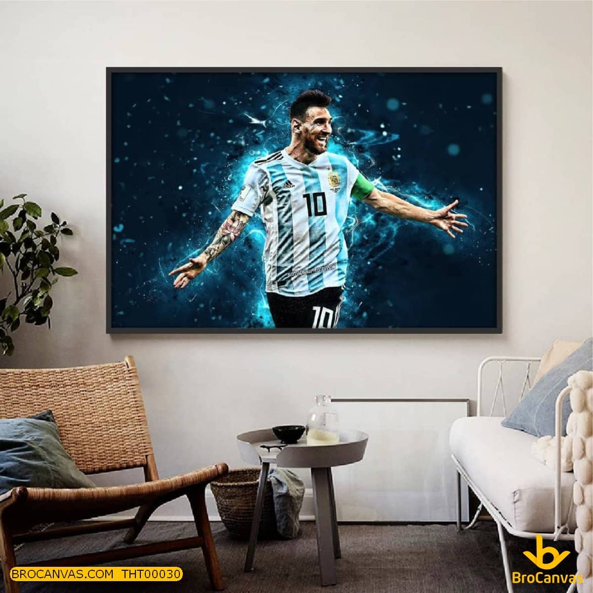 THT0030 Tranh Lionel Messi Ăn Mừng Bàn Thắng