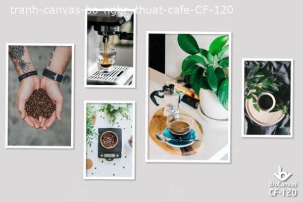 Tranh Canvas Cafe: "Bộ Nghệ Thuật Cafe" CF-120