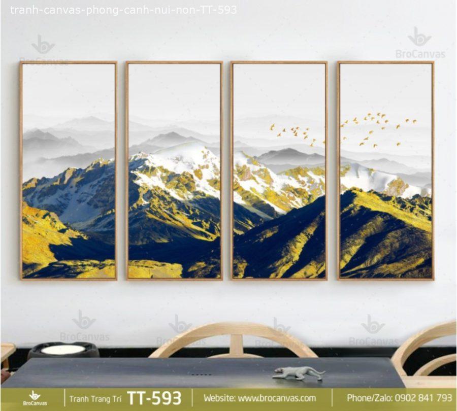 Tranh Canvas Phong Cảnh: "Núi Non Hùng Vĩ" TT-593