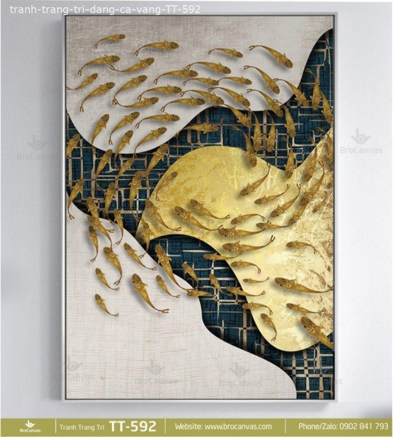 Tranh Trang Trí: “Đàn Cá Vàng” TT-592