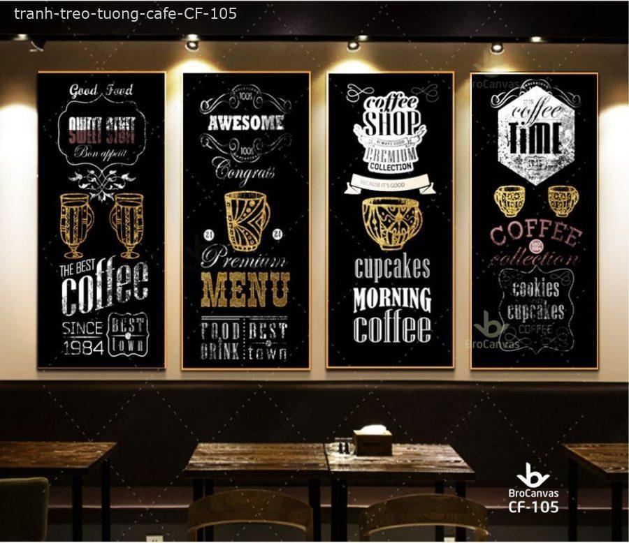 Tranh Treo Tường Cafe: “Menu Coffe” CF-105