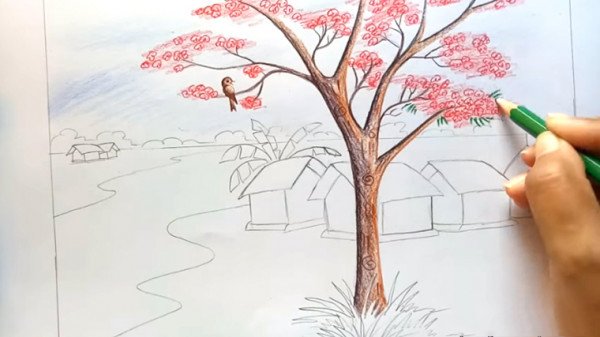 Khám phá với hơn 92 vẽ tranh phong cảnh thác nước bằng bút chì mới nhất   thtantai2eduvn