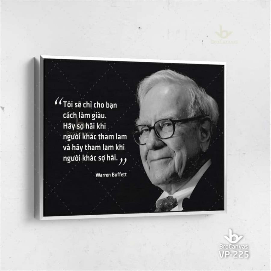 Tranh Canvas Doanh Nhân Warren Buffett VP-225